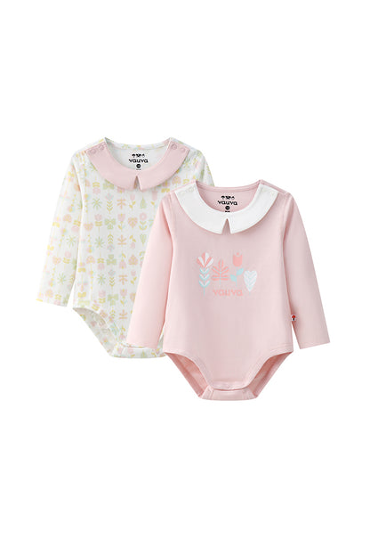 VAUVA Vauva BBNS - Organic Cotton Pink Long-sleeved Bodysuits (2-pack) Bodysuit