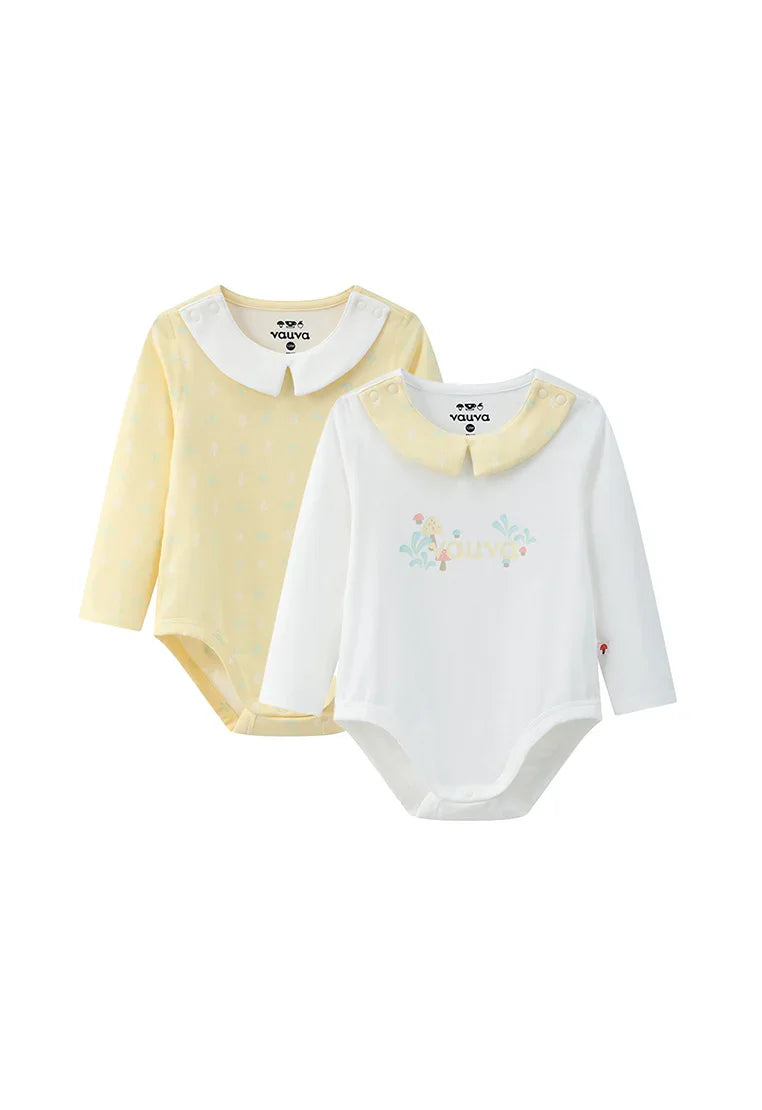 VAUVA Vauva BBNS - Organic Cotton Square Collar Bodysuits (2-pack) Bodysuit