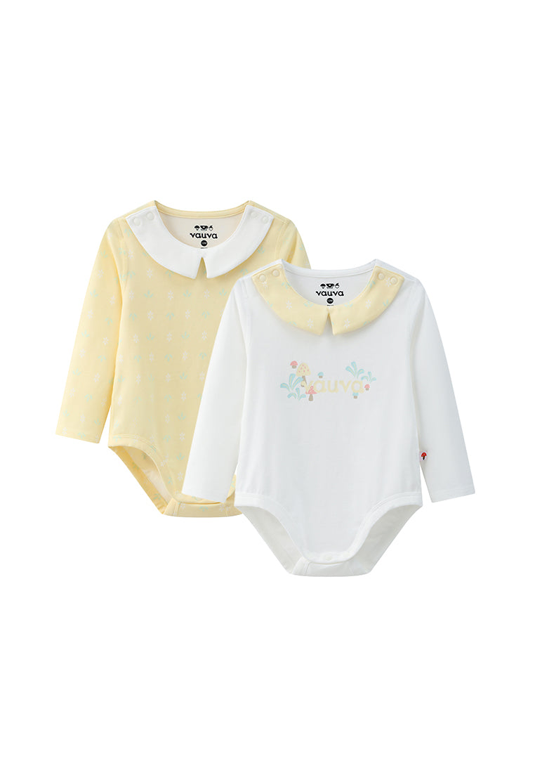 VAUVA Vauva BBNS - Organic Cotton Square Collar Bodysuits (2-pack) Bodysuit