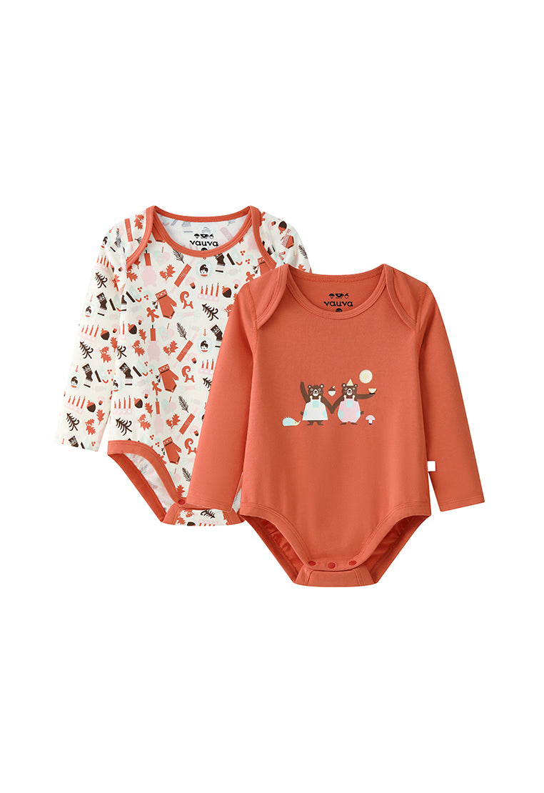 VAUVA Vauva BBNS Festival Edition - Organic Cotton Print Pattern Bodysuits (2-pack) Bodysuit