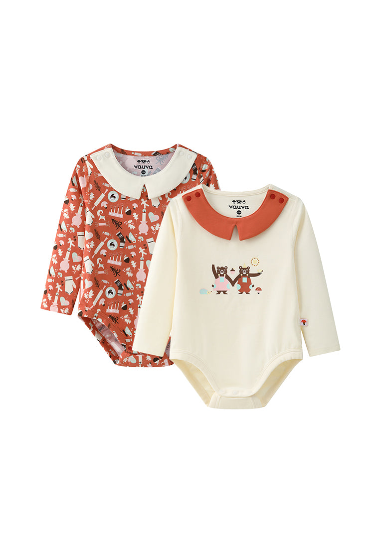 VAUVA Vauva BBNS Festival Edition - Organic Cotton Printed Crew Neck Bodysuits (2-pack) Bodysuit