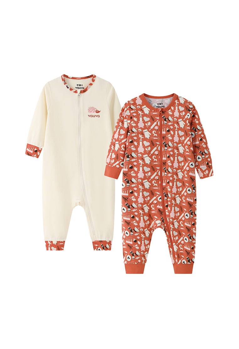 VAUVA Vauva BBNS Festival Edition - Organic Cotton Long Sleeve Romper (2-pack) Romper