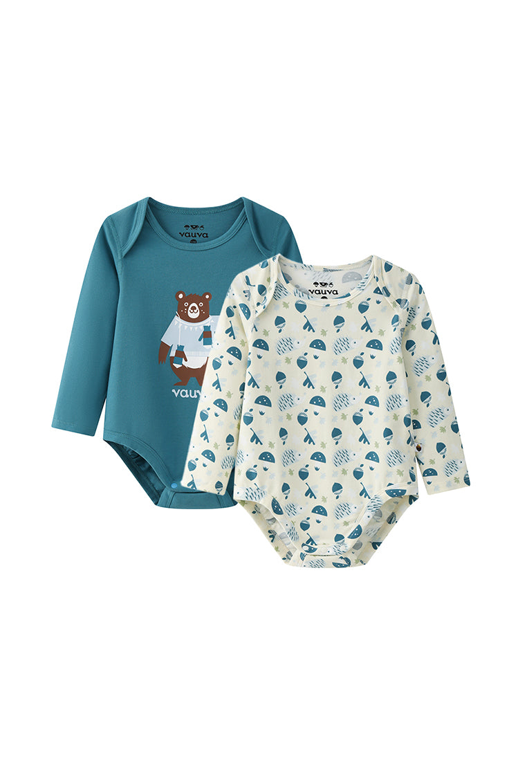 VAUVA Vauva BBNS Forest Series - Organic Cotton Mushroom Print Bodysuits (2-pack) Bodysuit