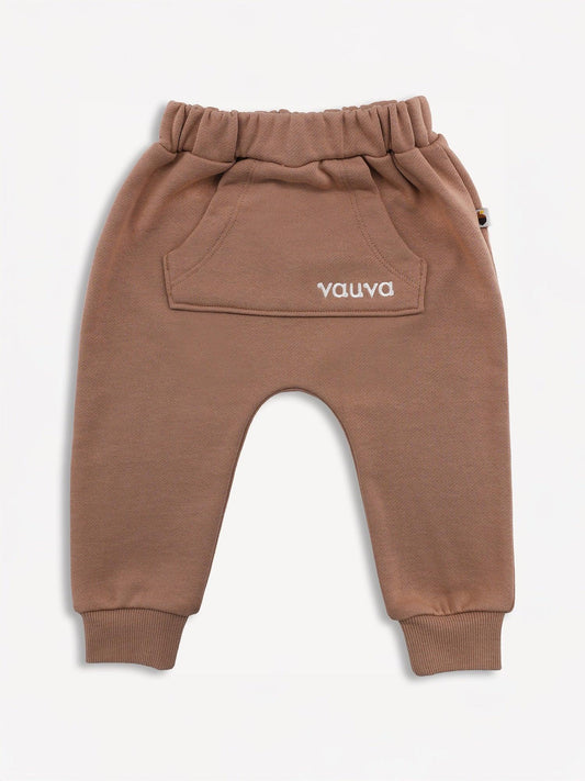 Logo‑Embroidered Organic Cotton Baby Joggers