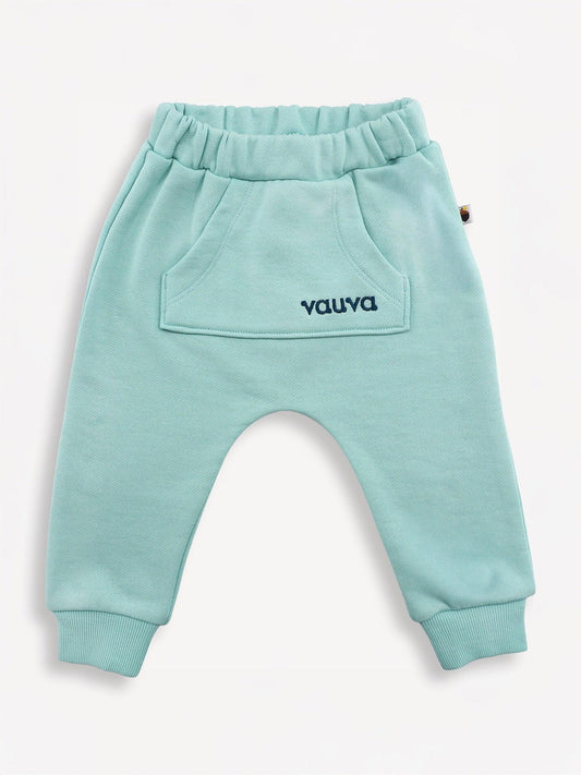 Logo‑Embroidered Organic Cotton Baby Joggers