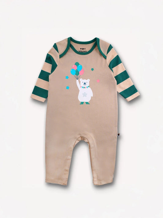 Bear-Print Romper