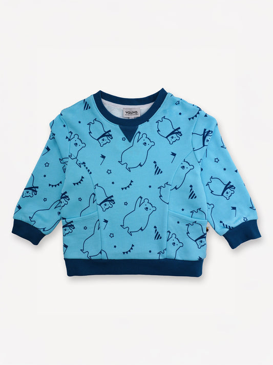 Bear-Print Sweatshirt