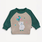 Bear-Print Raglan Sleeve  Tee
