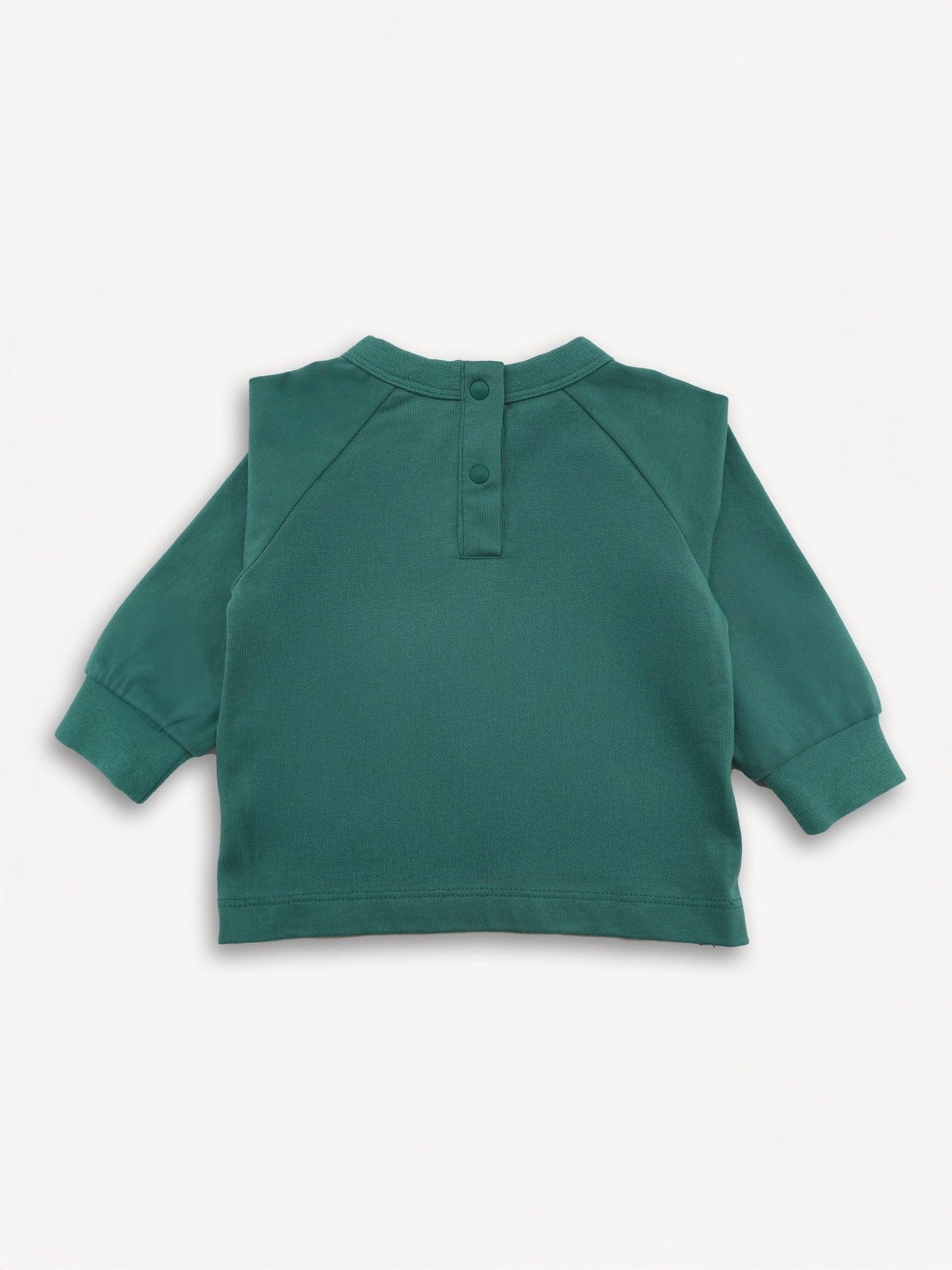 Bear-Print Raglan Sleeve  Tee