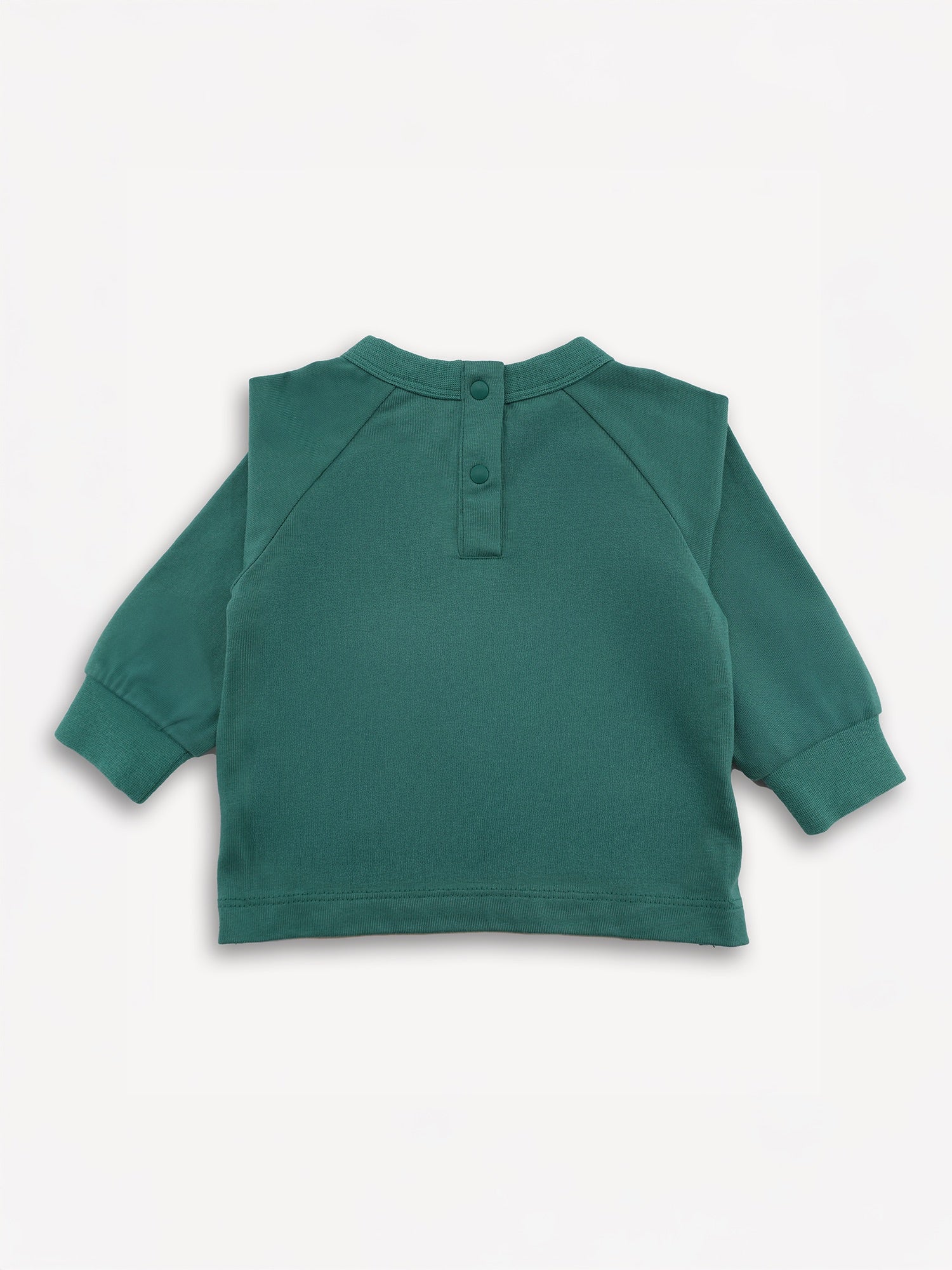 Bear-Print Raglan Sleeve  Tee