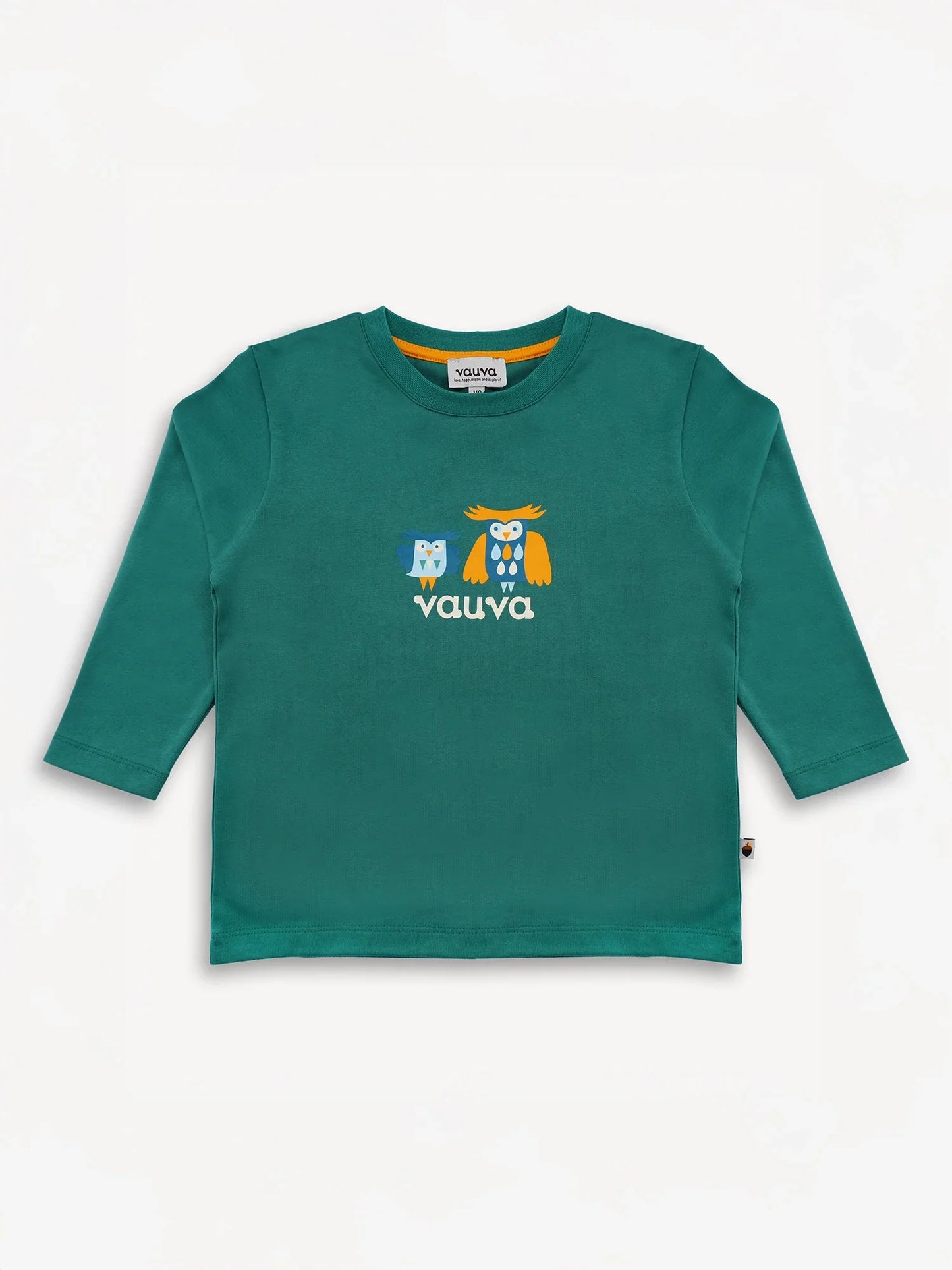 Owl-Printed Long Sleeve Tee