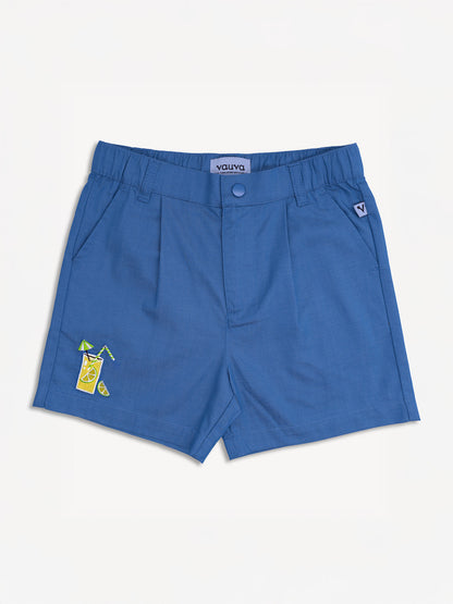 Kid Lemon Tea Print Shorts