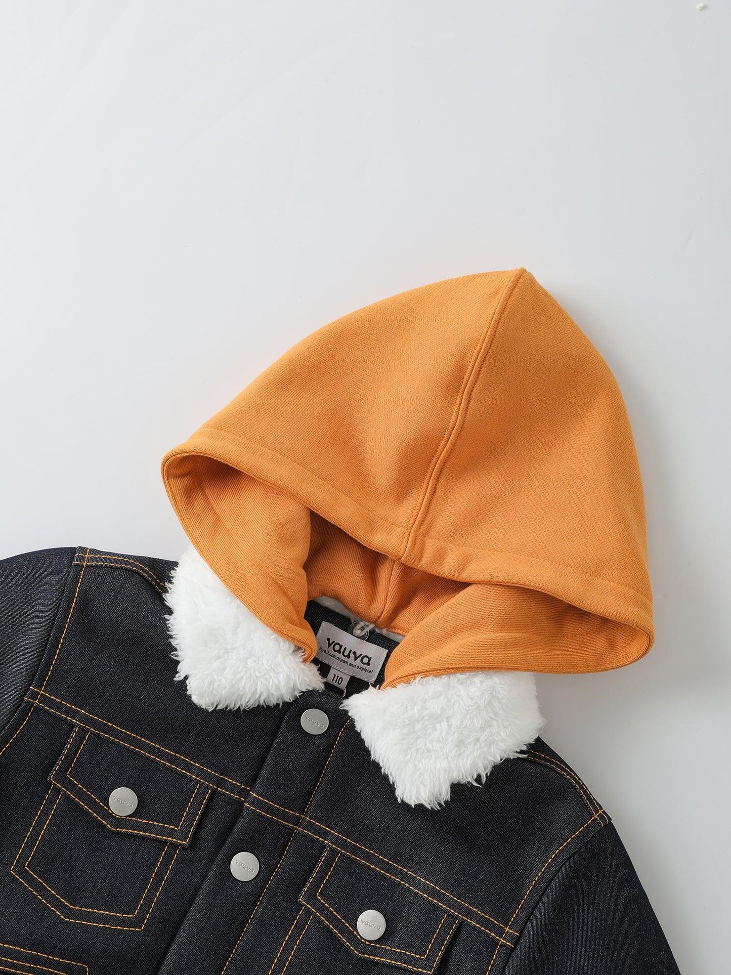 Boys’ Hooded Denim‑Style Jacket