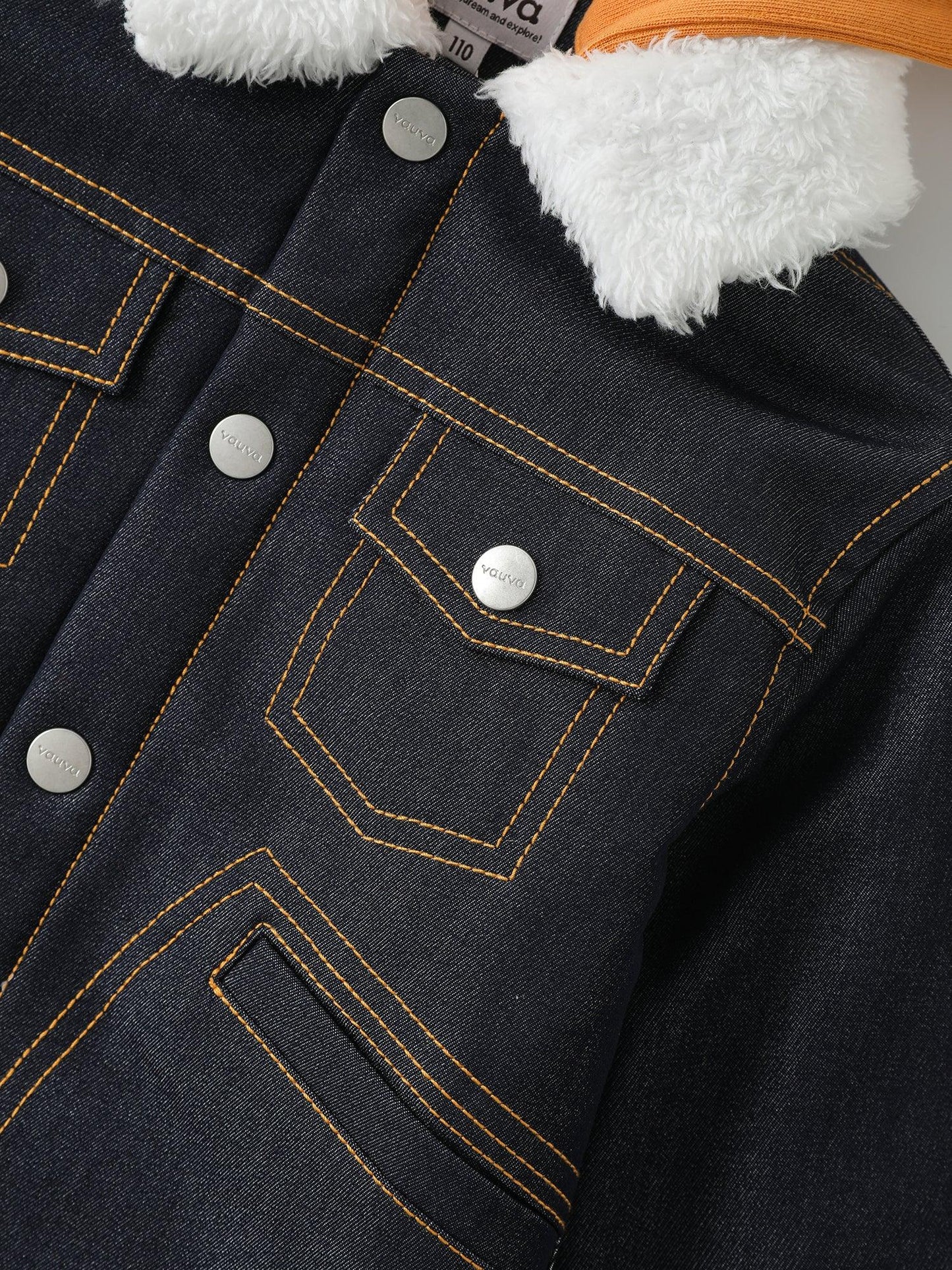 Boys’ Hooded Denim‑Style Jacket