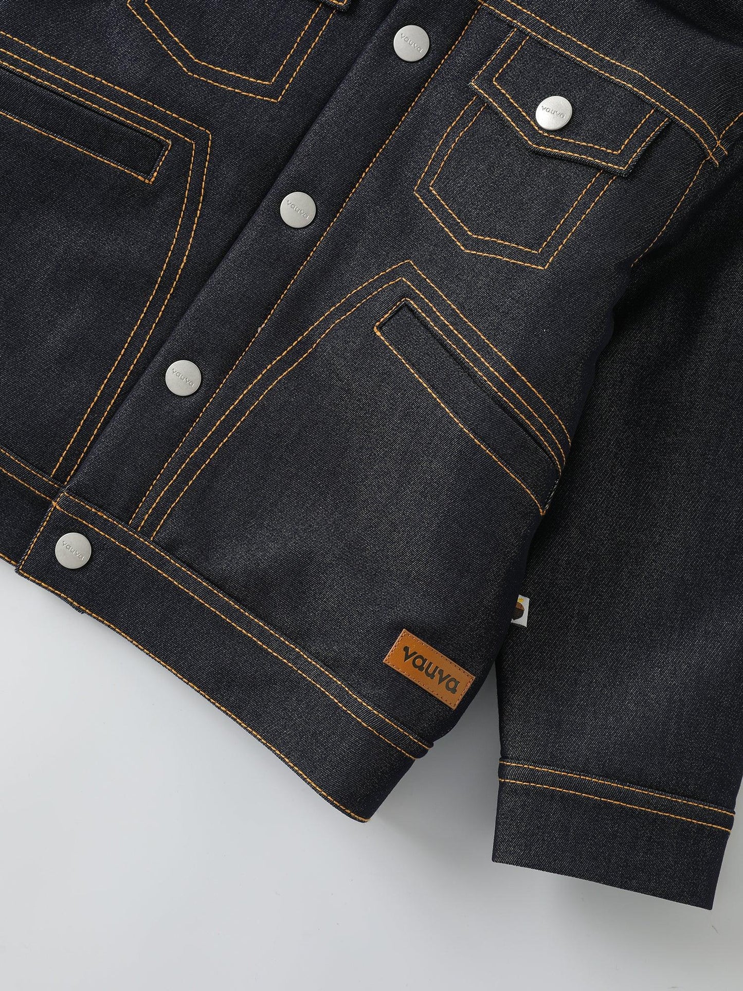 Boys’ Hooded Denim‑Style Jacket