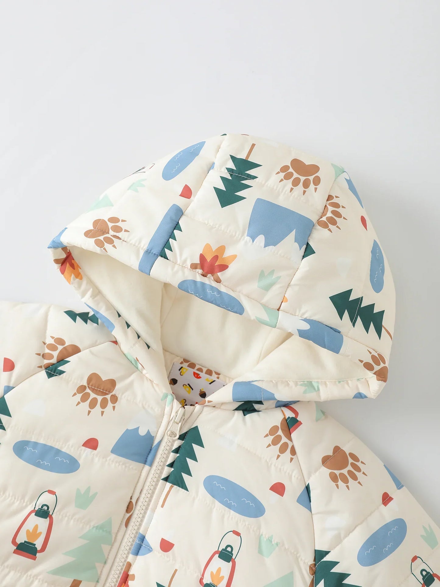 Boys' Hooded Printed Jacket