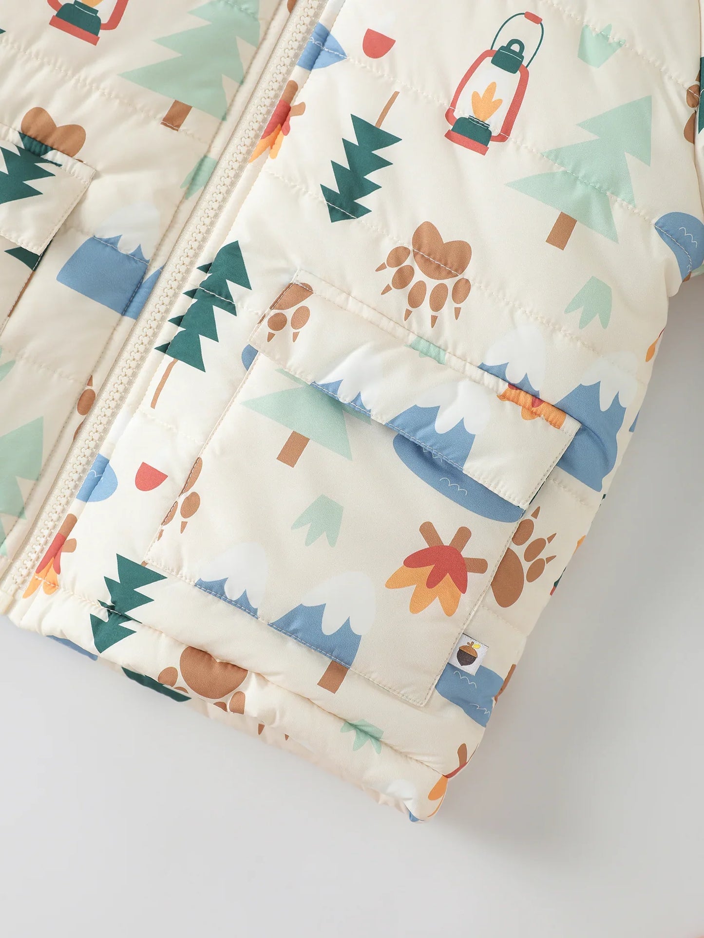 Boys' Hooded Printed Jacket