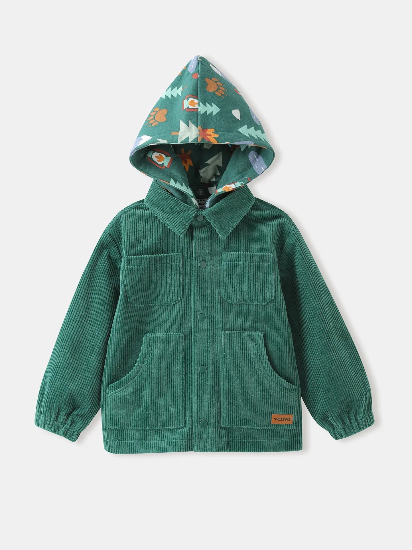 Boys' Corduroy Hooded Jacket