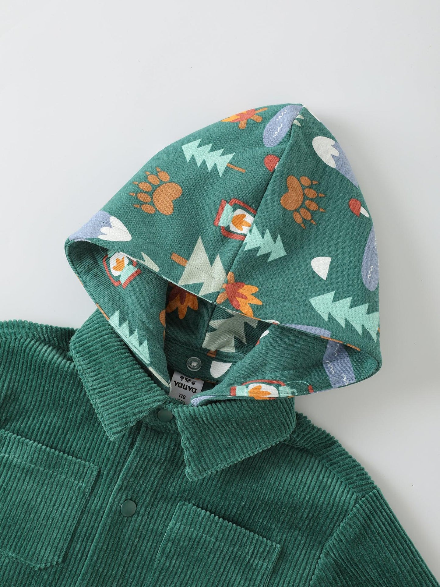 Boys' Corduroy Hooded Jacket