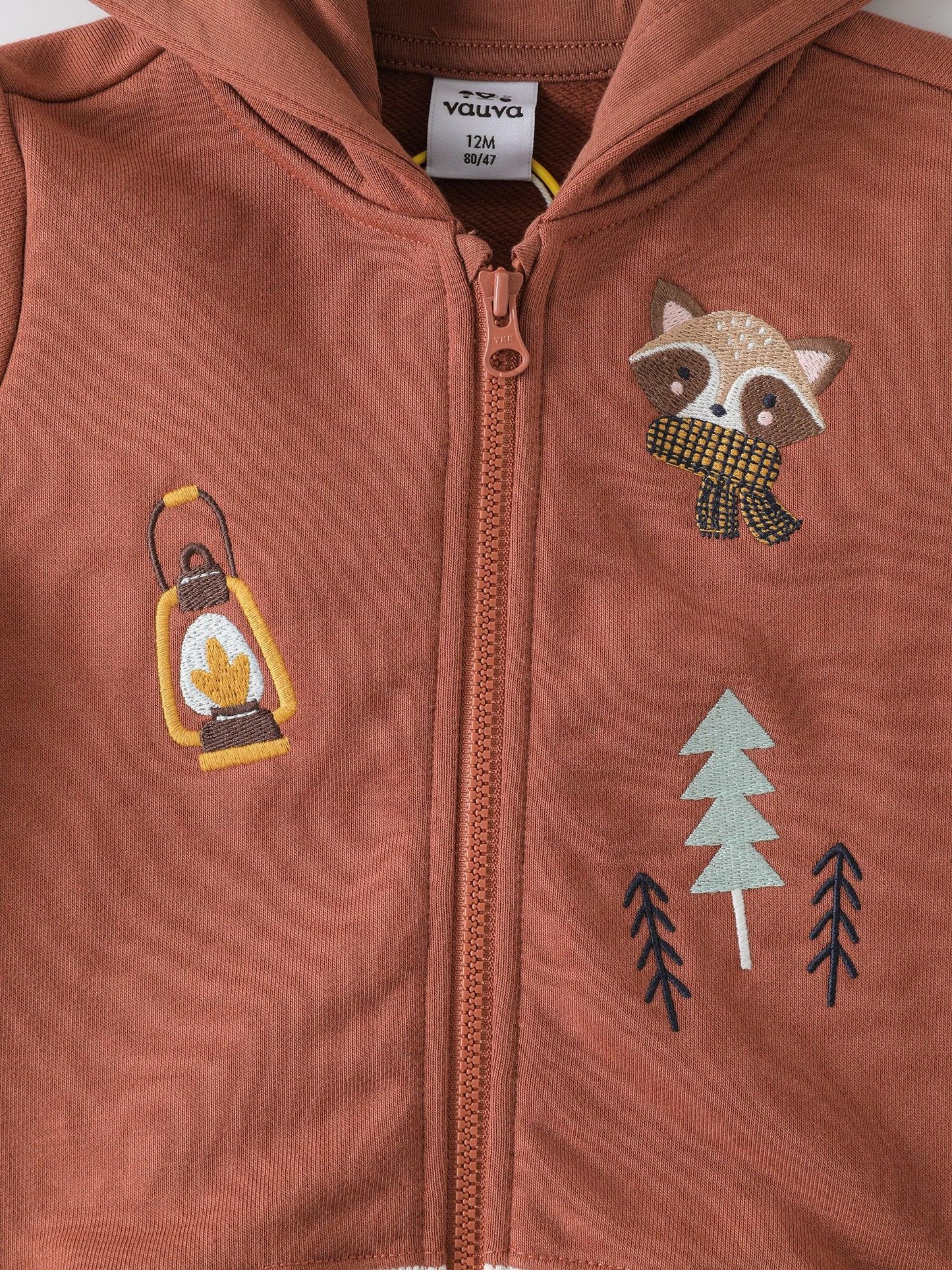 Baby Boys' Hooded Zip‑Up Jacket