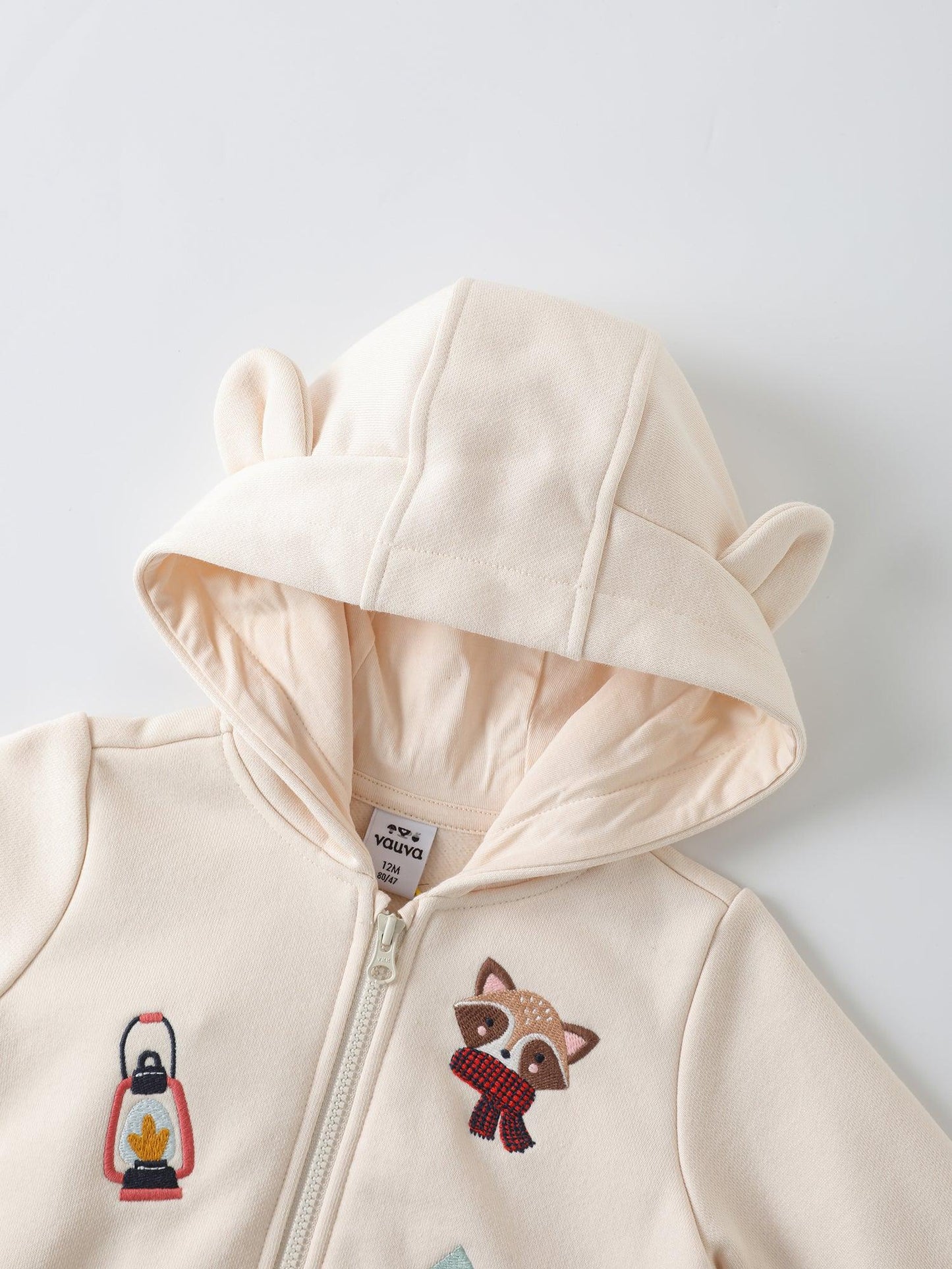 Baby Boys' Hooded Zip‑Up Jacket