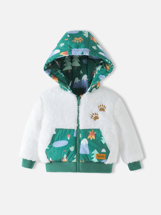 Baby Boys’ Hooded Cotton Jacket