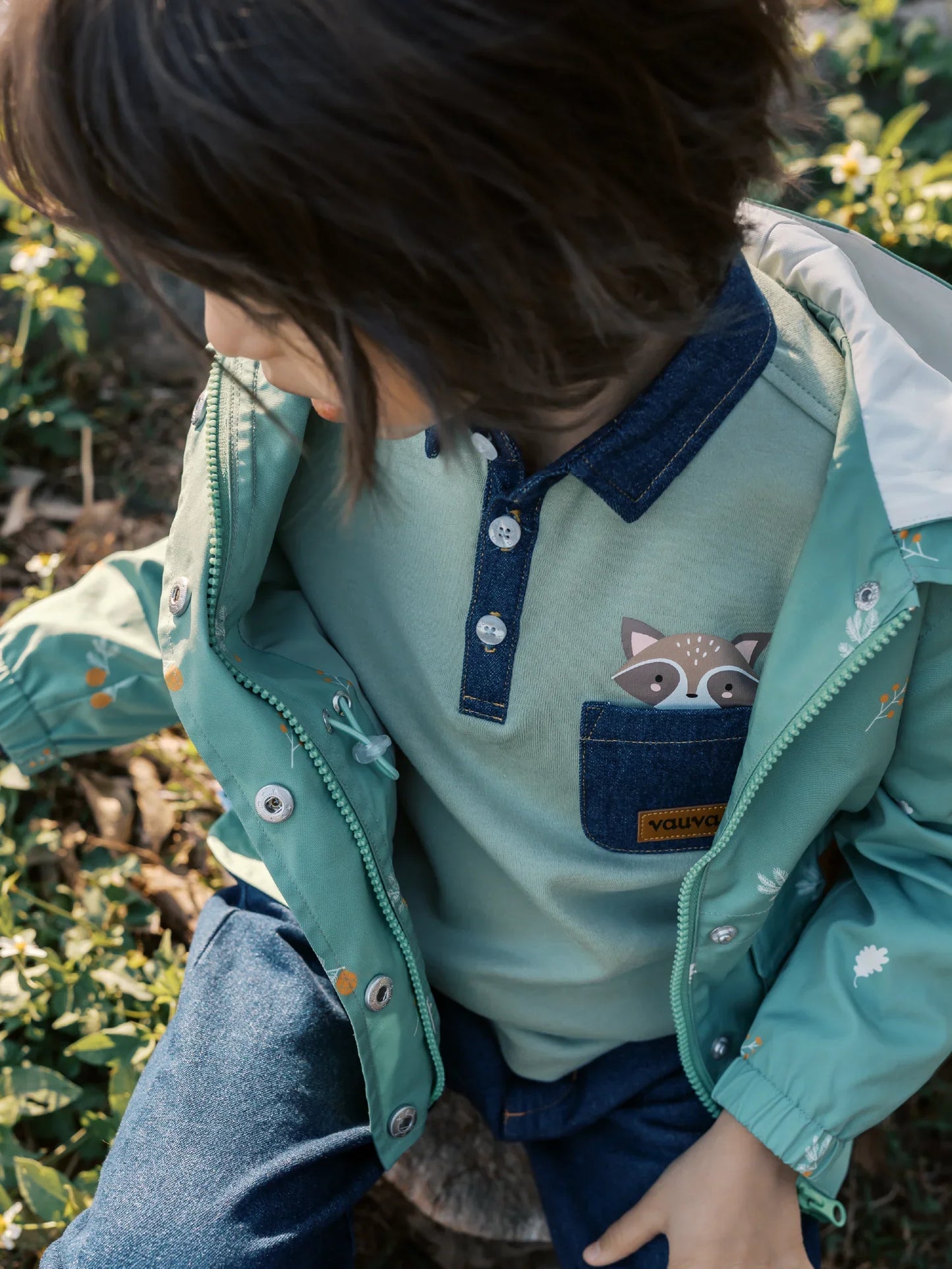 Boys’ Long‑Sleeve Polo Shirt