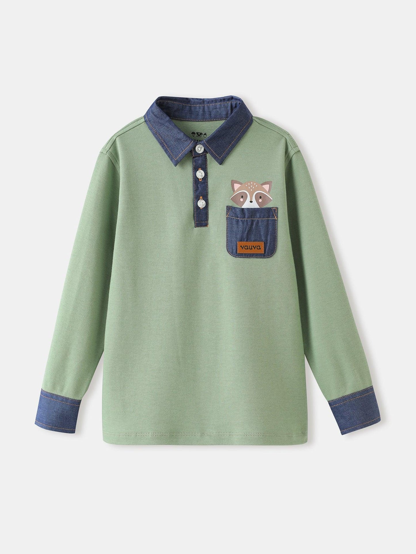 Boys’ Long‑Sleeve Polo Shirt