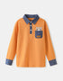 Boys’ Long‑Sleeve Polo Shirt
