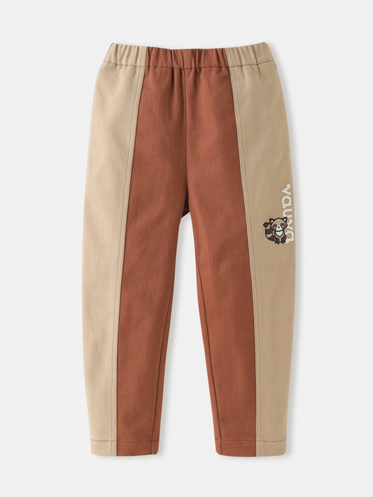 Boys’ Color‑Block Corduroy Pants
