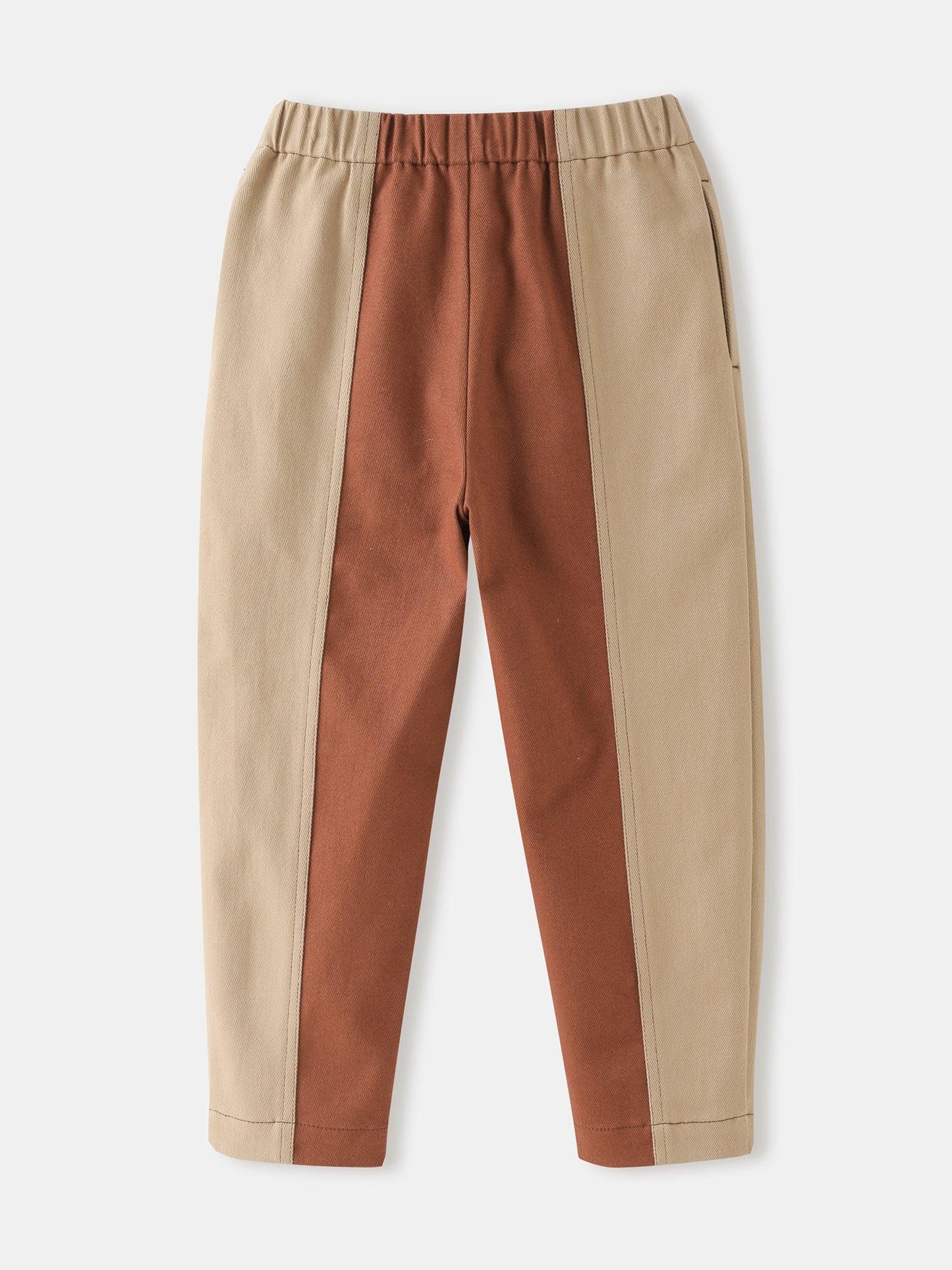 Boys’ Color‑Block Corduroy Pants