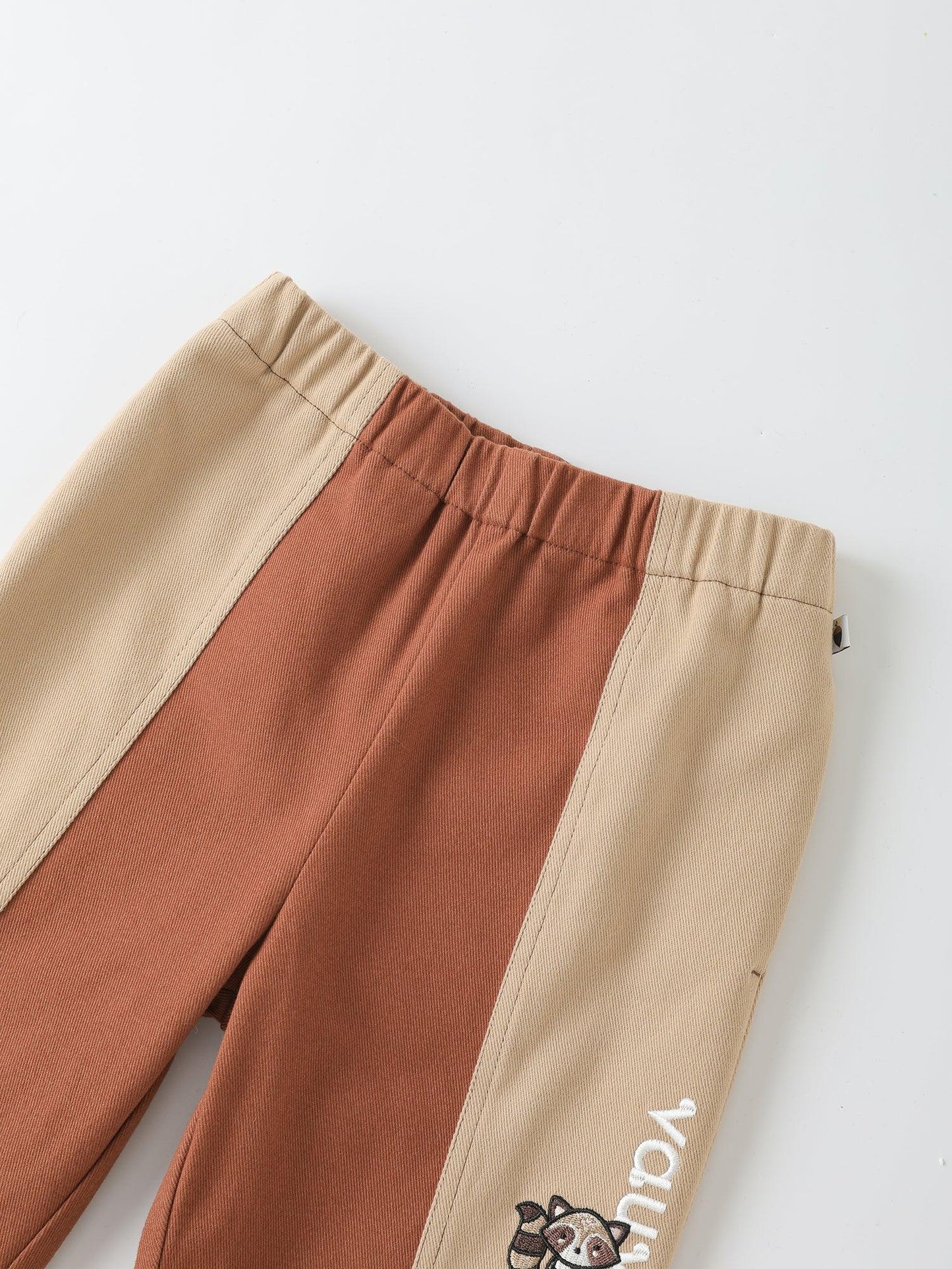 Boys’ Color‑Block Corduroy Pants