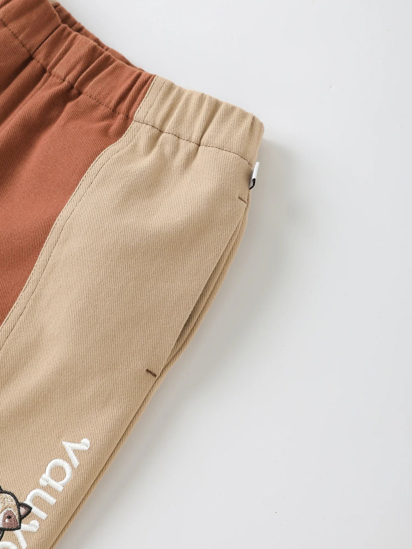 Boys’ Color‑Block Corduroy Pants