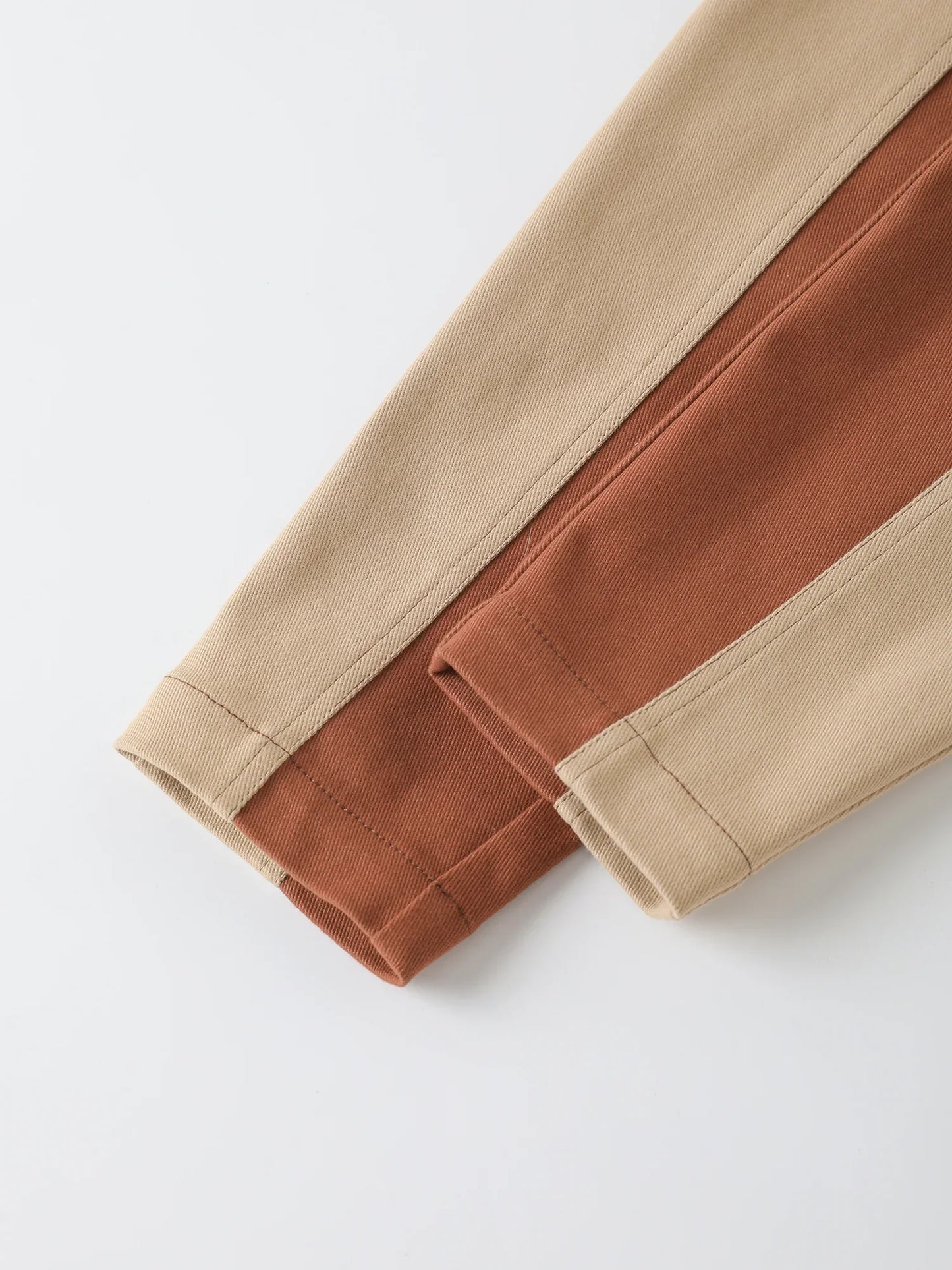 Boys’ Color‑Block Corduroy Pants