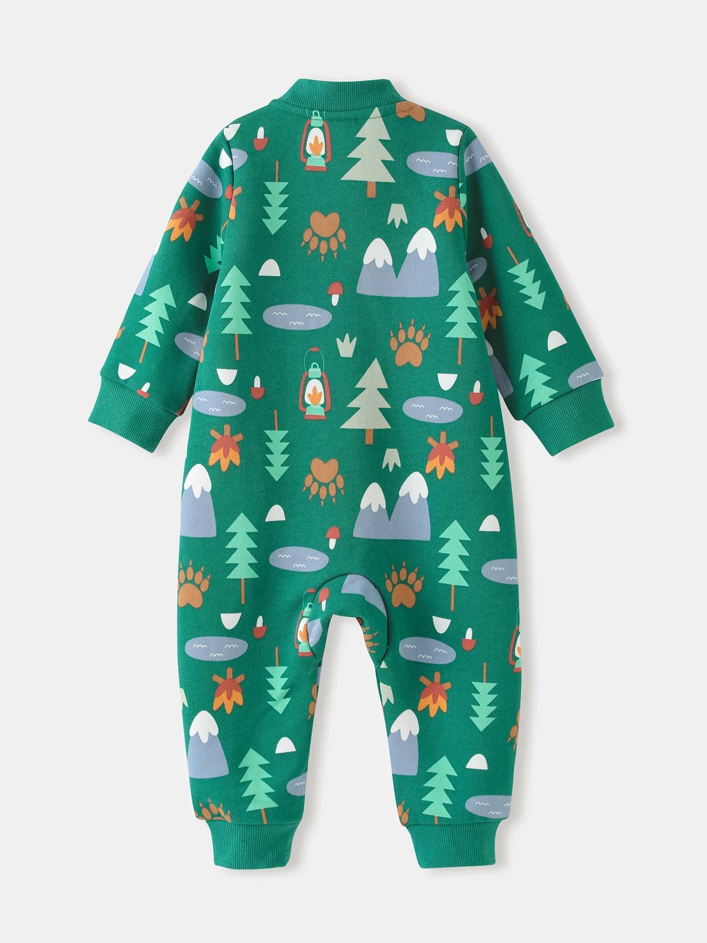 Baby Boys' Printed Zip‑Up Romper