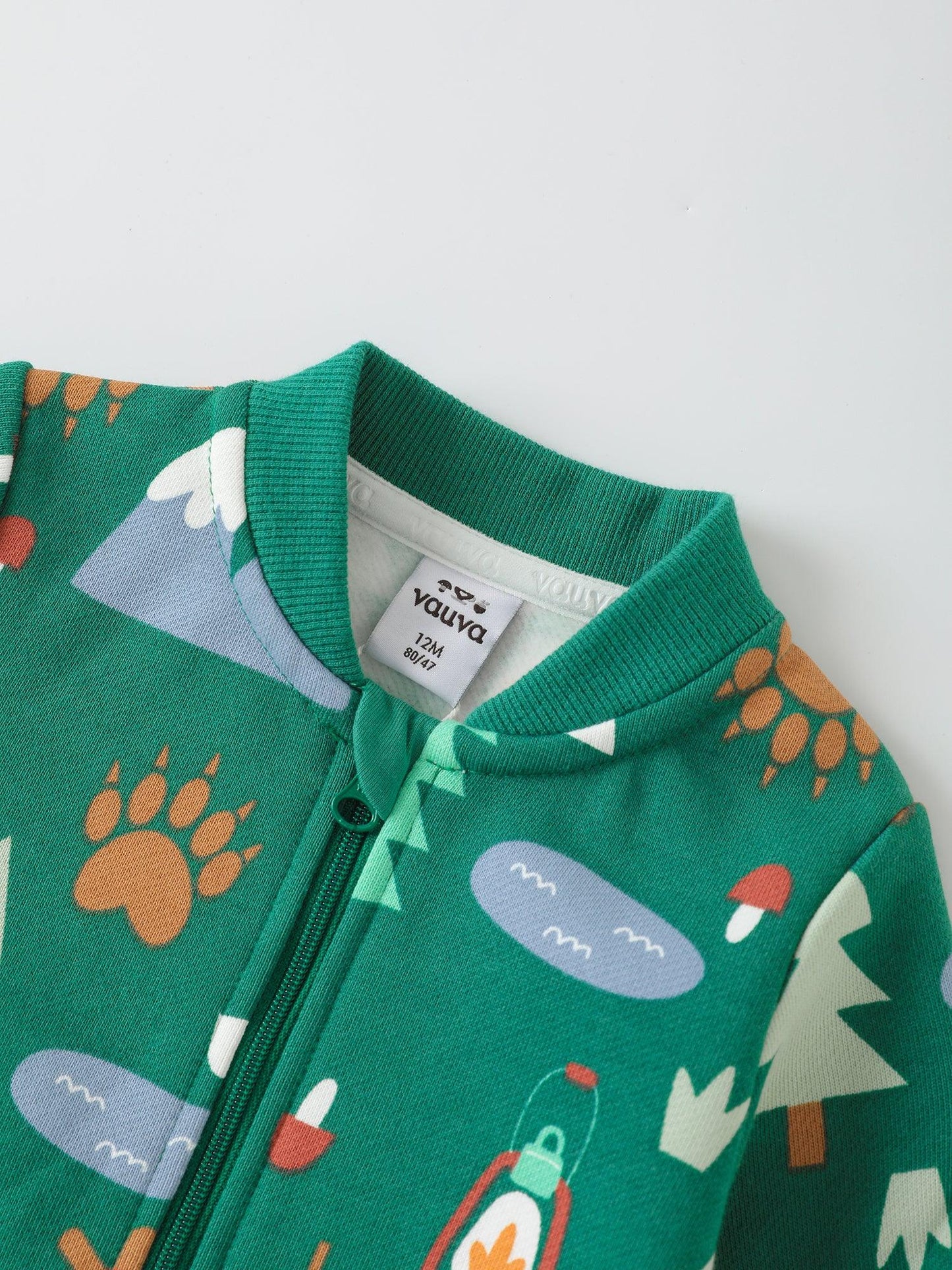 Baby Boys' Printed Zip‑Up Romper