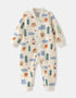 Baby Boys' Printed Zip‑Up Romper