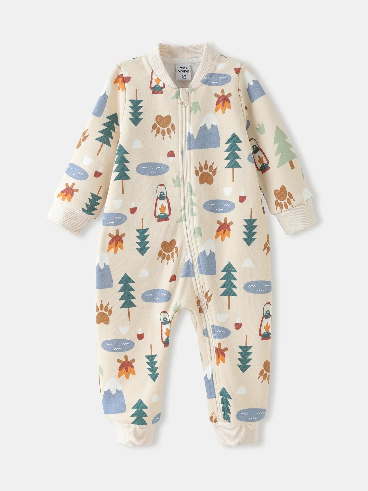 Baby Boys' Printed Zip‑Up Romper