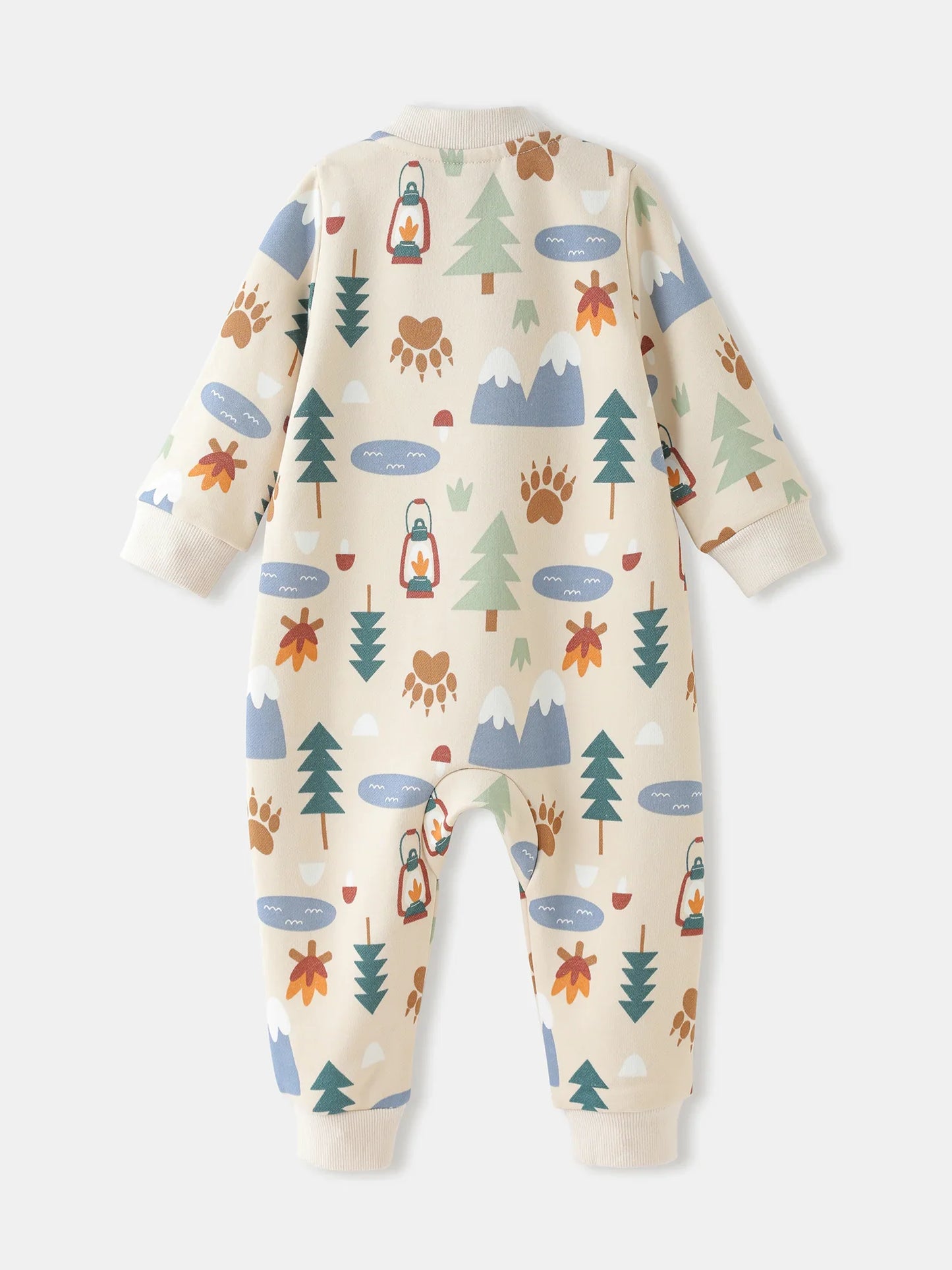 Baby Boys' Printed Zip‑Up Romper
