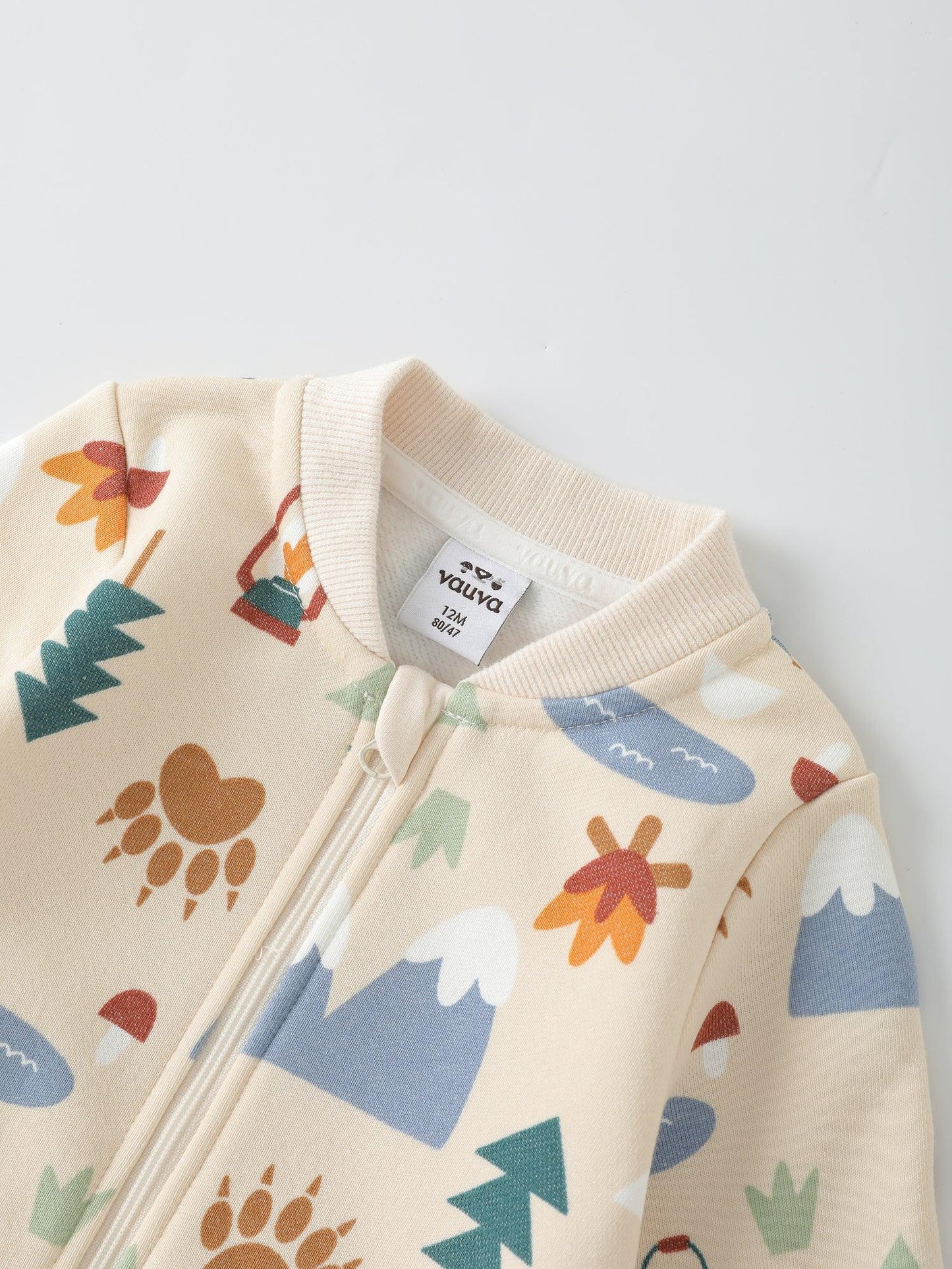 Baby Boys' Printed Zip‑Up Romper
