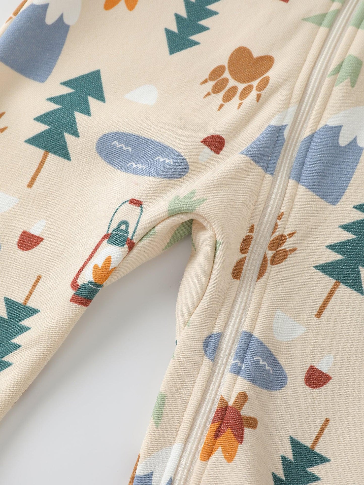 Baby Boys' Printed Zip‑Up Romper