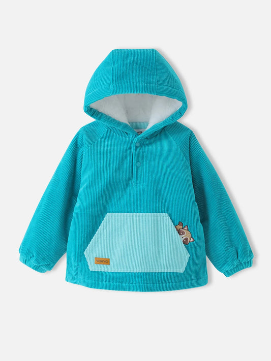 Boys’ Hooded Corduroy Top