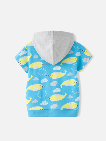 Boys Allover Hoodie Gilet
