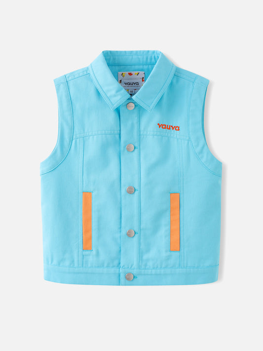 Boys Color Block Gilet