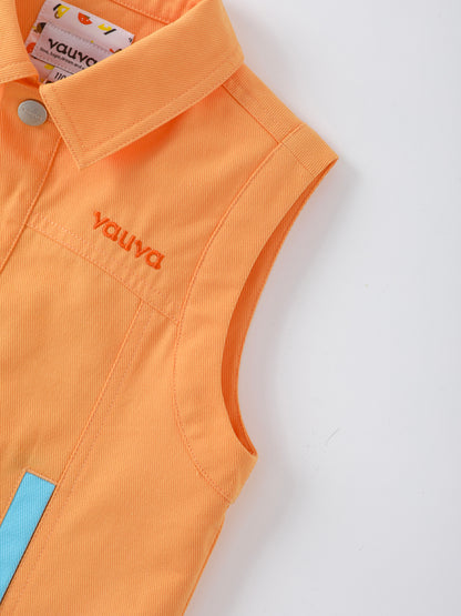 Boys Color Block Gilet