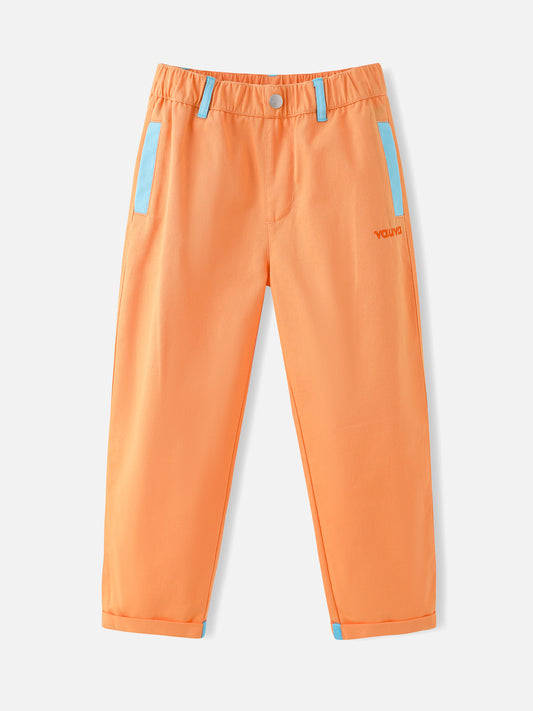 Boys Rolled Hem Barrel Pants