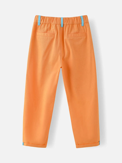 Boys Rolled Hem Barrel Pants