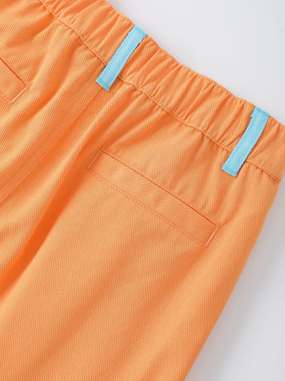 Boys Rolled Hem Barrel Pants