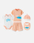 Baby Narwhal Print Organic Cotton Set