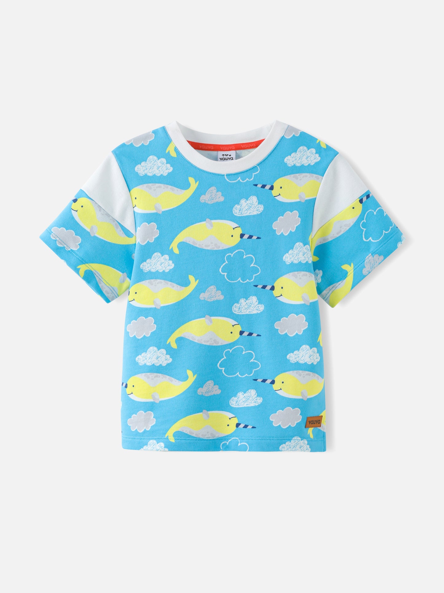 Boys Allover Narwhal Print Tee